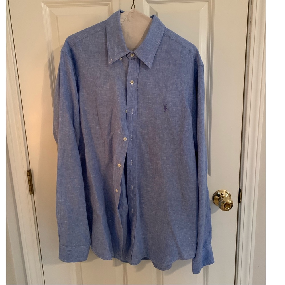 Men’s Ralph Lauren Linen Long Sleeve Button Down